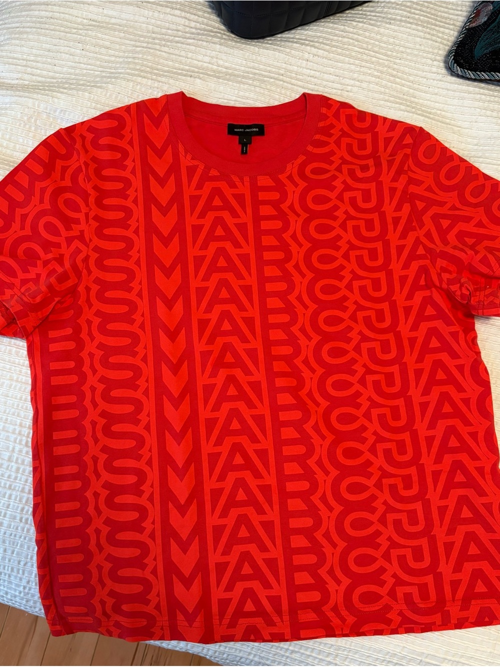 Marc Jacobs Red Logo-Print Tee